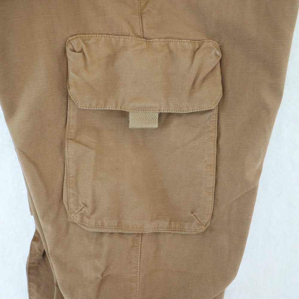 Foret Drip Cargo Pant Men's‎ 30 x 28 Burnt Khaki Cotton Straight Ripstop $160 - Picture 6 of 15